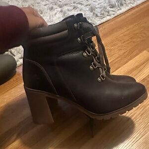 Timberland Dark Brown Heeled Boots